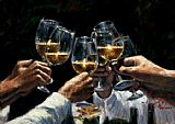 For a Better Life II White Wine by Fabian Perez